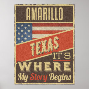Poster Amarillo Texas