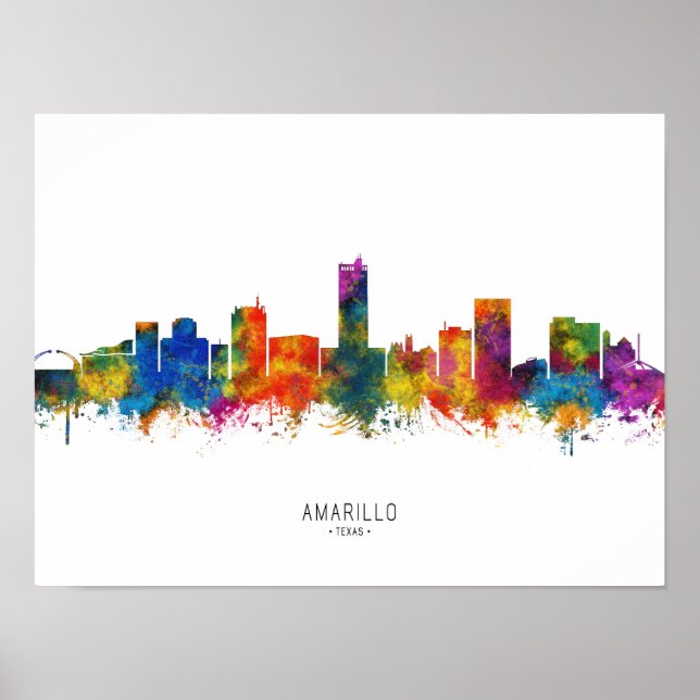 Poster Amarillo Texas Skyline (Frente)