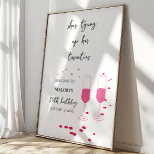 Poster Amarrando Seus Vinte Anos de Rosa Champagne 30º An