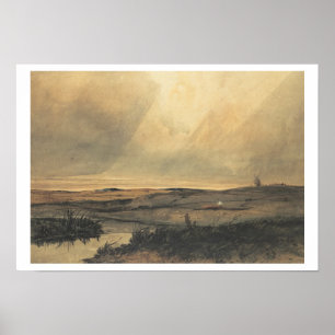 Poster Amarre com moinho de vento