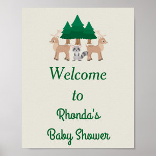 Poster Amável Forest Critters