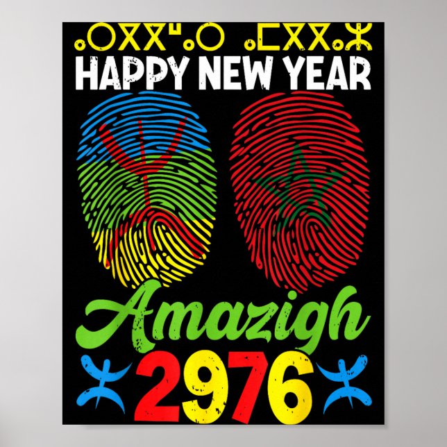 Poster Amazigh New Year Celebration 2976 Amazigh New Year (Frente)