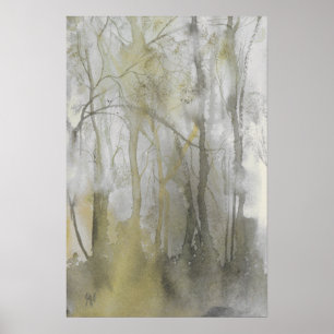 Poster Amber Wilds Watercolor Abstrato