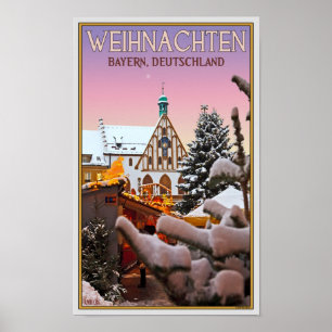 Poster Amberg - Weihnachten Baviera
