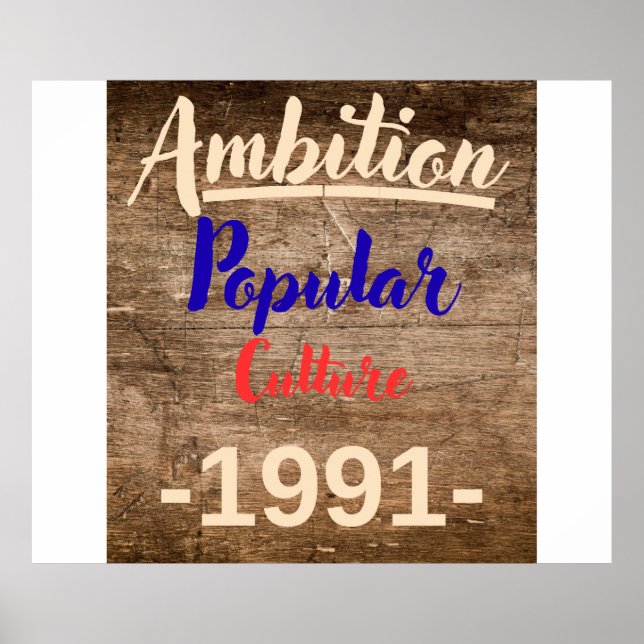 Poster Ambição: Cultura Popular (Frente)