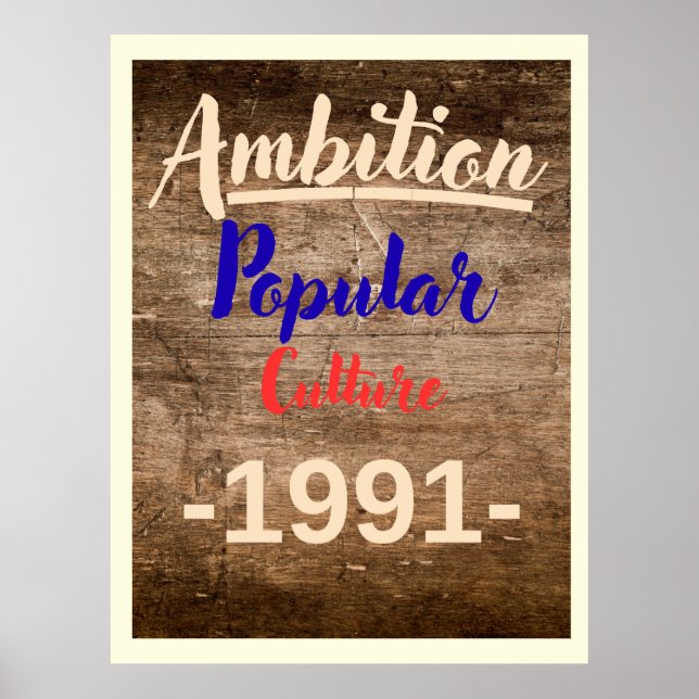 Poster Ambição: Cultura Popular (Frente)