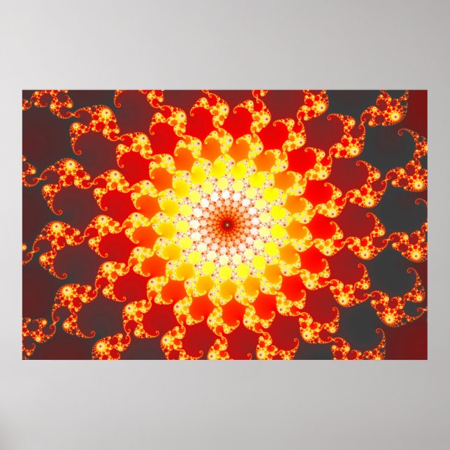 Póster Ambição de queimadura - Fractal (Frente)