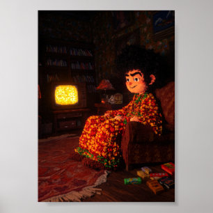 Poster Ambiente Aconchegante de Jogos Retrô de 8 Bits A