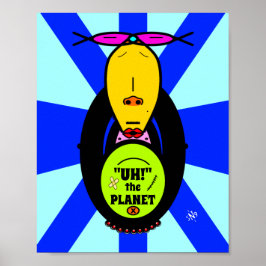 Poster Ambiente & mascote de macaco v1