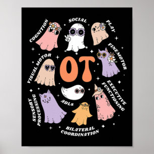 Poster Âmbito do Terapêutico Ocupacional Para O Halloween