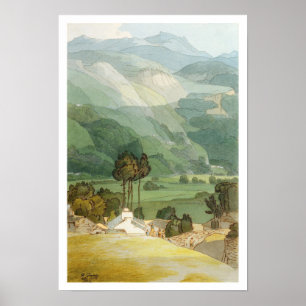 Poster Ambleside, 1786 (w/c com caneta e tinta sobre o