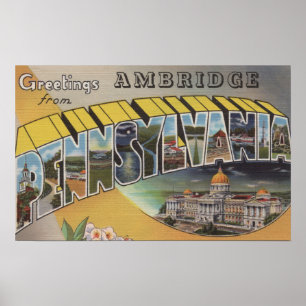 Poster Ambridge, Pensilvânia - grandes cenas da letra