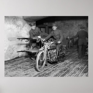 Poster Ambulância da motocicleta WW1