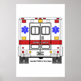 Poster Ambulância EMS
