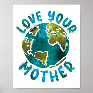 Poster Ame a sua consciência ambiental no Dia da Terra