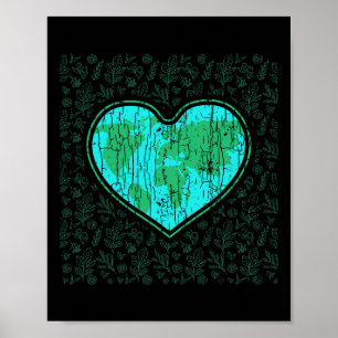Poster Ame a Terra Engraçado Dia da Terra Salve Nosso Pla