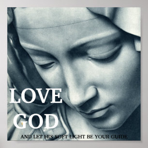 POSTER AME DEUS E DEIXE SUA LUZ SUAVE SER SEU GUIA