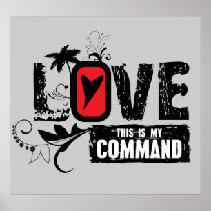Póster Ame isto é meu comando (o 15:12 de John)