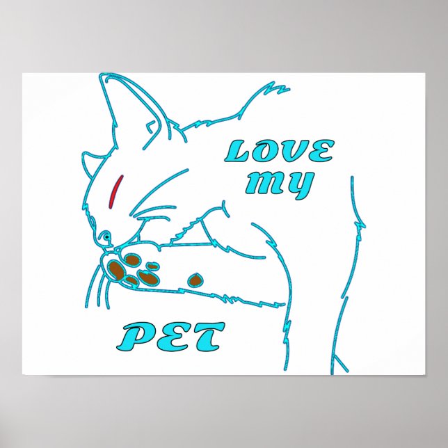 POSTER AME MEU GATO DE AQUA (Frente)