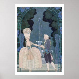 Póster Ame sob a fonte, ilustração para 'os Fetes G