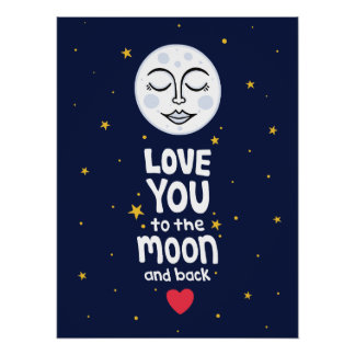 Póster Ame-te à Lua e Volta