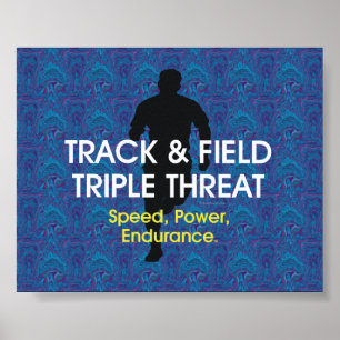 Póster Ameaça SUPERIOR triplicar-se da trilha