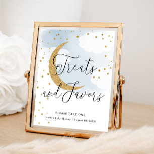 Poster Ameaças e favorece a Mesa da Lua Dourada Azul