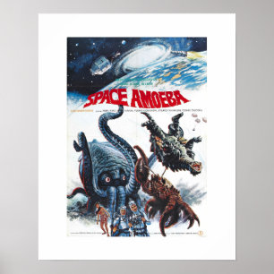 Póster Ameba do espaço