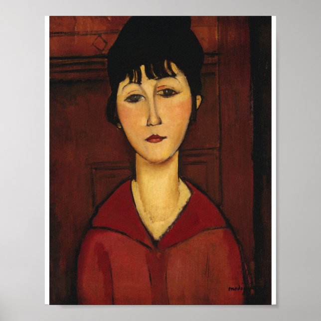 Poster Amedeo Modigliani - Chefe De Uma Menina (Frente)