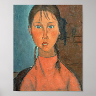 Poster Amedeo Modigliani - Garota com rabo de porco