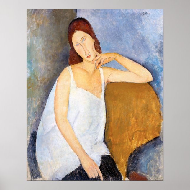 Poster Amedeo Modigliani - Jeanne Hebuterne (Frente)
