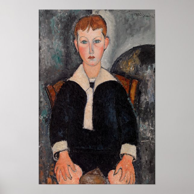 Poster Amedeo Modigliani - Menino de Terno de Marinheiro (Frente)