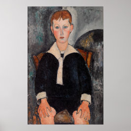 Poster Amedeo Modigliani - Menino de um Terno de Marinhei