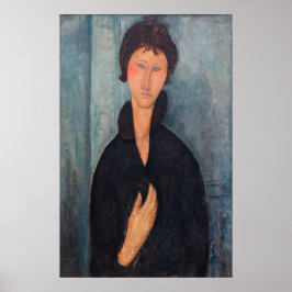 Poster Amedeo Modigliani - Mulher com Olhos Azuis
