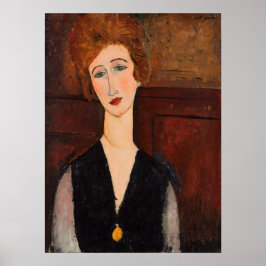 Poster Amedeo Modigliani - Retrato de uma Mulher