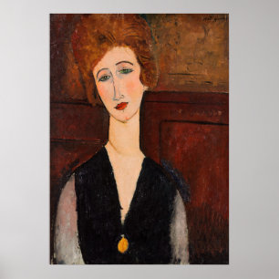 Poster Amedeo Modigliani - Retrato de uma Mulher