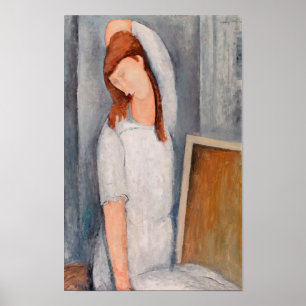 Poster Amedeo Modigliani - Retrato Jeanne Hebuterne #1