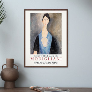 Poster Amedeo Modigliani Young Woman em exposição de arte