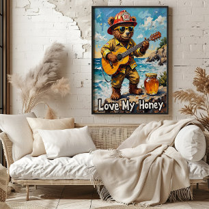 Poster Ameixas à beira-mar: A doce Melodia do Urso