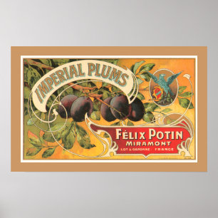 Póster Ameixas imperiais