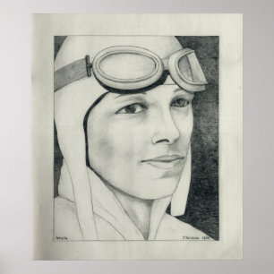 Póster Amelia Earhart