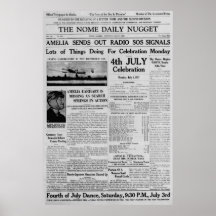 Amelia Earhart Envia S.O.S. por Rádio em 3 de Julh