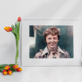 Poster Amelia Earhart Seu Lockheed Modelo 10-E Electra