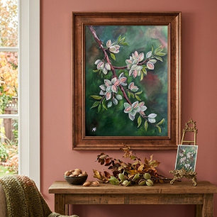 Poster Amêndoas em um Ramo de Outono Pintura de Alfred Fo