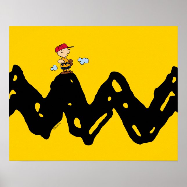 Poster Amendoins | Charlie Brown Baseball (Frente)
