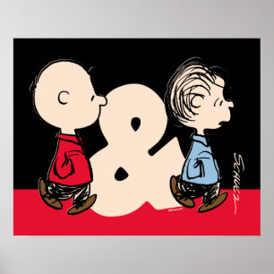 Poster Amendoins Charlie Brown & Linus