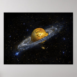 Poster Amendoins Charlie Brown Spaced Out