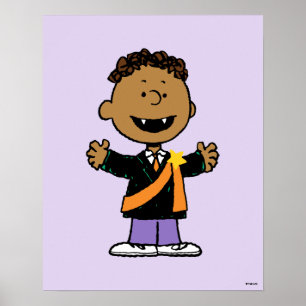 Poster Amendoins Franklin Halloween Vampiro