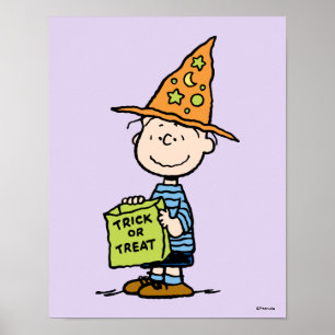 Poster Amendoins Linus Mago Doces ou Travessuras