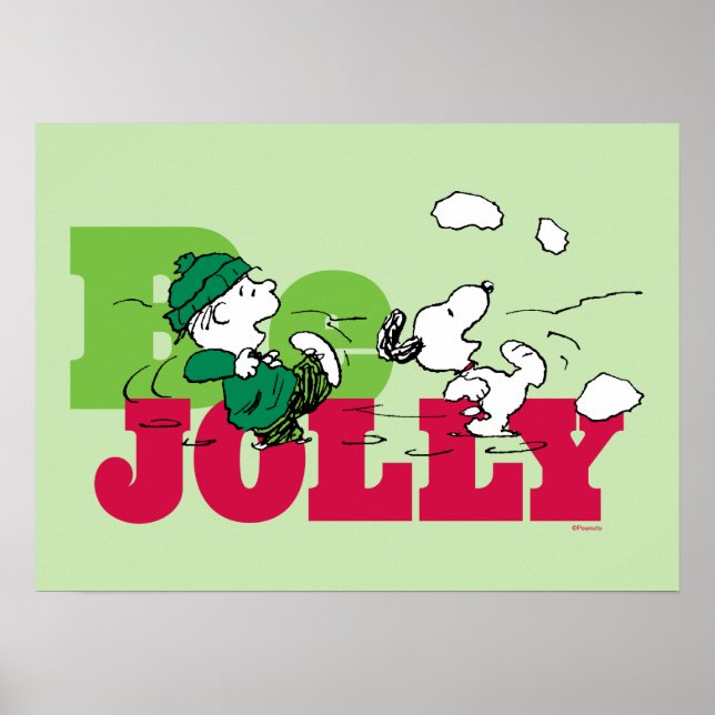 Poster Amendoins | Linus & Snoopy Be Jolly (Frente)